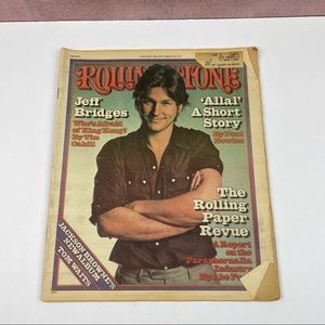 Vintage Rolling Stone Magazine Jeff Bridges January 27, 1977 The Big Lebowski